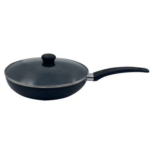 GT-2100-24/4 СКОВОРІДКА GUSTO, покриття XYLAN (з кришкою),24см купить по оптовой цене с доставкой в магазине Ellada.com.ua