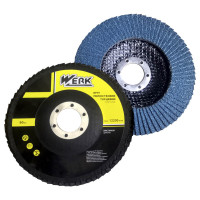 Круг лепестковый корунд циркония P36, 125х22,23 Т29 (WERK)