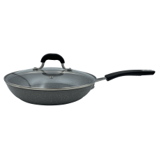 GT-2107-28/1 СКОВОРІДКА GUSTO з кришкою, покриття GRANITE, 280x53 мм