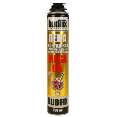 ПЕНА МОНТАЖНАЯ ПРОФЕССИОНАЛЬНАЯ - 708 P МЕГА 65 (850 мл) (BUDFIX)