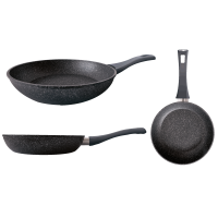 GT-2104-26 СКОВОРІДКА GUSTO, покриття Marble, 260x50 мм