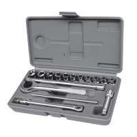 Свитязь Набор насадок торцевых с трещоткой и удлинителем 1/4" 17 шт