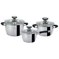 GT-1303-06/2 НАБІР ПОСУДУ 6 ПР. 16см, 1,7л, 18см, 2,4л, 22см,3,25л GT-1303-06/2 НАБІР ПОСУДУ 6 ПР. 16см, 1,7л, 18см, 2,4л, 22см,3,25л