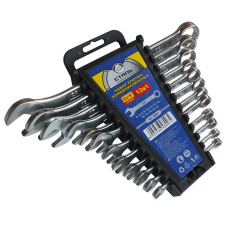 (48006)Набор ключей комбинированных -CRV 8 шт. мат, пласт упак (СТАЛЬ)