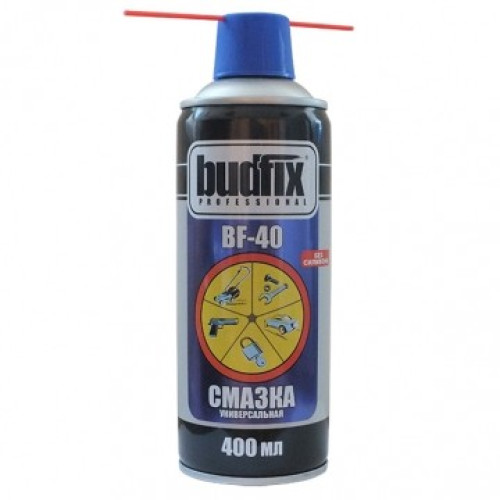 СМАЗКА-СПРЕЙ УНИВЕРСАЛЬНАЯ - BF40 (200 мл) (BUDFIX) купить по оптовой цене с доставкой в магазине Ellada.com.ua