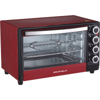 ПЕЧЬ ЭЛЕКТРИЧЕСКАЯ - GN3501ARC (бордовый) 35л, 1800 Вт (GRUNHELM)