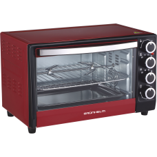 ПЕЧЬ ЭЛЕКТРИЧЕСКАЯ - GN3501ARC (бордовый) 35л, 1800 Вт (GRUNHELM)