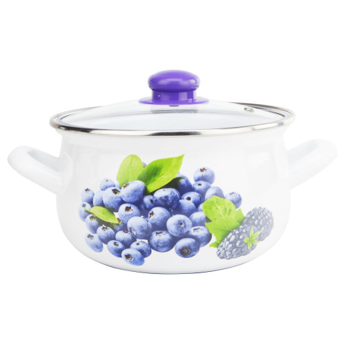 Стигла чорниця GT-T-122-B Каструля TM GUSTO 22 см, 5,1 л