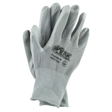 (WE2145) Рукавички трикотажнi ПЕ, сірий колiр, ПУ покр. 9р. WERK