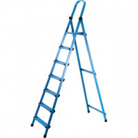 Works 407 Стремянка металлическая 7 ступеней Works 407 Стремянка металлическая 7 ступеней