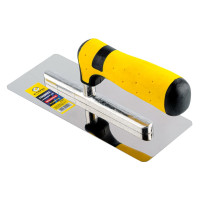 (37047) Гладилка з нерж. сталі для Венец. штукат. 80x200мм двокомп руч