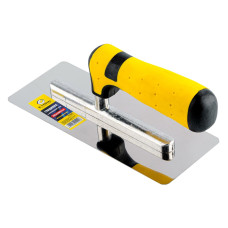 (37047) Гладилка з нерж. сталі для Венец. штукат. 80x200мм двокомп руч