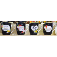 VT-C-115340 Чашка Айворі Квітковий ранок, Vittora 340мл VT-C-115340 Чашка Айворі Квітковий ранок, Vittora 340мл