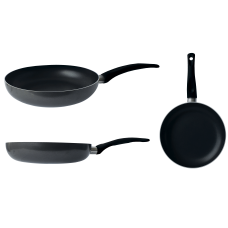 GT-2100-28/3 СКОВОРІДКА GUSTO, покриття XYLAN(чор), 28 см