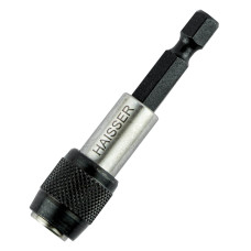 Держатель бит быстрозажимной 1/4H 60мм (HAISSER) Держатель бит быстрозажимной 1/4H 60мм (HAISSER)