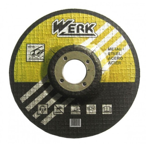 Круг зачистной по металлу - 125х6,3х22,23мм (WERK)