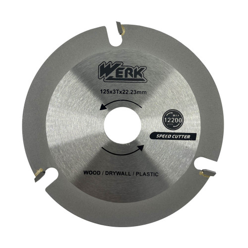 Диск универсальный по дереву для УШМ 125 x 3T x 22.23mm (WERK) купить по оптовой цене с доставкой в магазине Ellada.com.ua