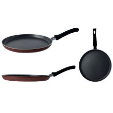 Сковорода для блинов GUSTO GT-2200-24/1 покрытие Xylan 240x15 мм (бордовая)