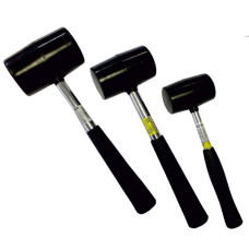 (44009) Киянка гумова чорна 225 г. Сталь