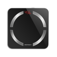 ВЕСЫ (ФИТНЕС) - BES-30BFS (Черный, квадрат.,макс-180кг) (GRUNHELM)