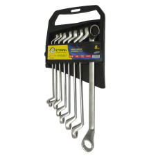 (48042) Набір ключів накідних 8 шт, CR-V, сатін СТАЛЬ