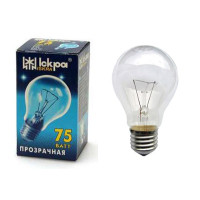 ЛАМПА НАКАЛИВАНИЯ - А55 (75Вт) , инд.уп. (ИСКРА)
