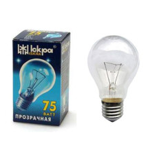 ЛАМПА НАКАЛИВАНИЯ - А55 (75Вт) , инд.уп. (ИСКРА)