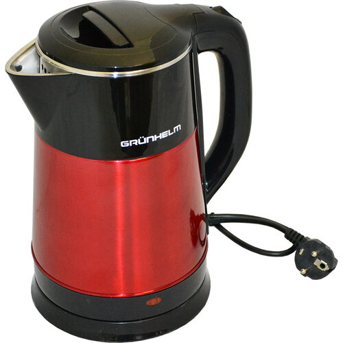Электрочайник Grunhelm EKS-1855SR (красный) купить по оптовой цене с доставкой в магазине Ellada.com.ua