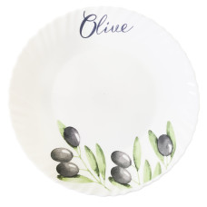 Оливка, Хвиля, Тарілка десертна, VT-1190OL, Vittora, 190 мм