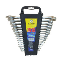 (48008)Набор ключей комбинированных -CRV15 шт.мат, пласт упак (СТАЛЬ) (48008)Набор ключей комбинированных -CRV15 шт.мат, пласт упак (СТАЛЬ)