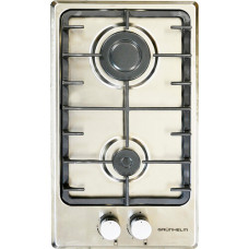 Варочная поверхность GPG 3356 BF газ нерж.сталь домино (GRUNHELM)