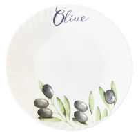Оливка, Хвиля, Тарілка обідня, VT-1220OL, Vittora, 220 мм Оливка, Хвиля, Тарілка обідня, VT-1220OL, Vittora, 220 мм