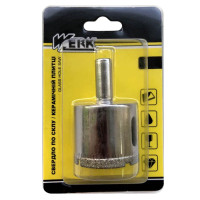 Сверло по стеклу и керамике - 40 мм, уп.1шт блістер (WERK)