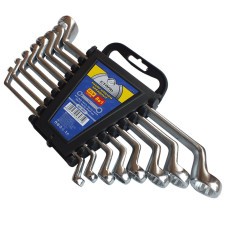 (48031)Набор ключей накидных -CRV 8 шт. матовые, пластик.уп (СТАЛЬ)