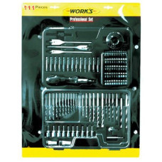 Набор сверл и бит комбинированный - 111шт, B1111 (WORK&#039;S)