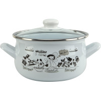 Кухар GT-T-122-CК Каструля TM GUSTO 22 см, 5,1 л