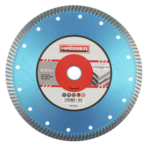 Круг алмазний Turbo CONCRETE PRO 230x3.0x10x22,23 (HAISSER) 4212633