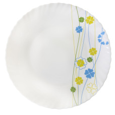 Трилисник, Хвиля, Тарілка обідня, VT-1220SH, Vittora, 220 мм