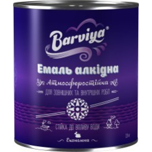 ЭМАЛЬ - ПФ-115 чорна (2,8кг банка) (БАРВІЯ) купить по оптовой цене с доставкой в магазине Ellada.com.ua