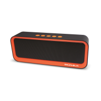 Портативная колонка GGT-308 чёрная+оранжевая