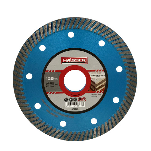 Круг алмазний Turbo CONCRETE PRO 125x2.3x10x22.23 (HAISSER) 4212631 купить по оптовой цене с доставкой в магазине Ellada.com.ua