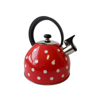 GT-1402-25/2 ЧАЙНИК ЗІ СВИСТКОМ GUSTO (черв гор), 2,5 л