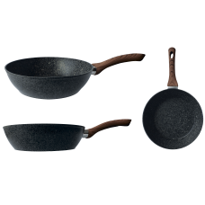 GT-2103-28 СКОВОРІДКА ГЛИБОКА GUSTO, покриття GRANITE, 280x73 мм