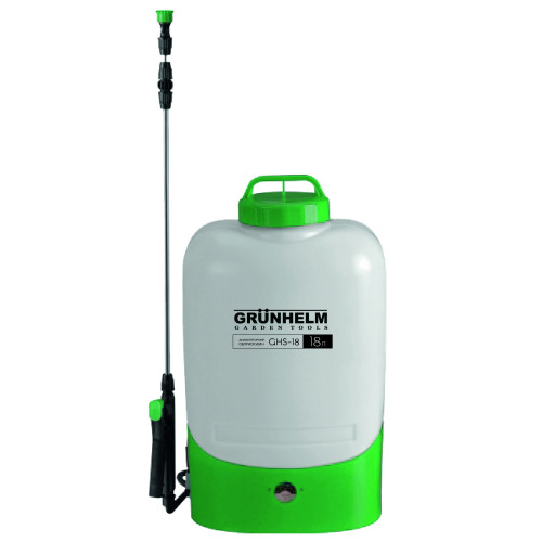 ОПРЫСКИВАТЕЛЬ АККУМУЛЯТОРНЫЙ - GHS -18, (8АН/12V, 2-4бар, 18л) (GRUNHE