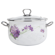Gusto GT-T-218-L Кастрюля Сиреневая мелодия Premium 18 см 3.1 л