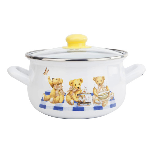 Плюшеве ведмежа GT-T-118-Т Каструля TM GUSTO 18 см, 3,1 л