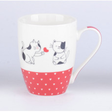 VT-C-112340 Чашка Айворі Кохання котів, Vittora 340мл