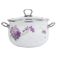 Gusto GT-T-220-L Кастрюля Сиреневая мелодия Premium 20 см 4 л