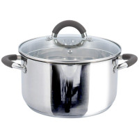 GT-1102-22 КАСТРУЛЯ GUSTO(з силік.ручками), 22 см, 4,7 л