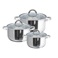 GT-1300-06/2 НАБІР ПОСУДУ 6 ПР. 16см, 1,9л, 20см, 3,6л, 24см, 6,1л GT-1300-06/2 НАБІР ПОСУДУ 6 ПР. 16см, 1,9л, 20см, 3,6л, 24см, 6,1л